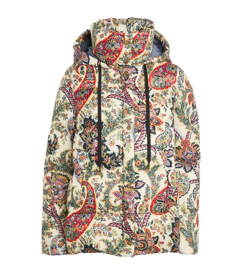 Etro Etro Hooded Paisley Print Puffer Jacket