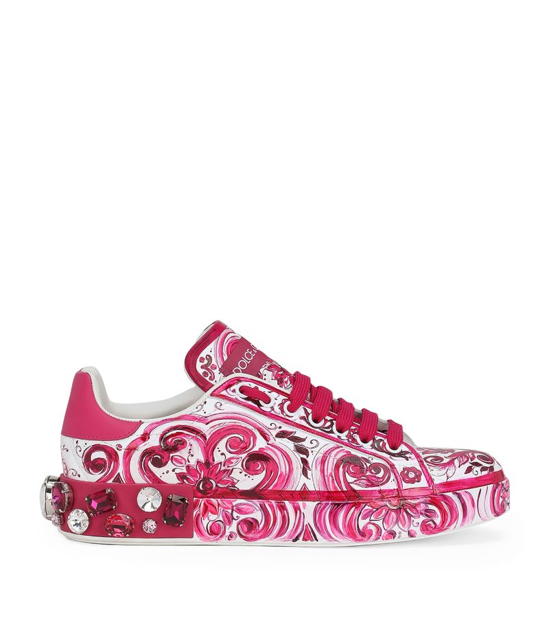 Dolce & Gabbana Dolce & Gabbana Majolica-Print Sneakers