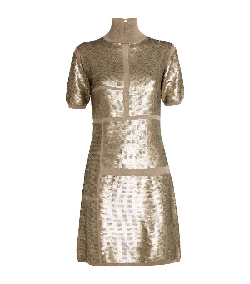 Joseph Joseph Sequin-Embellished Knitted Mini Dress