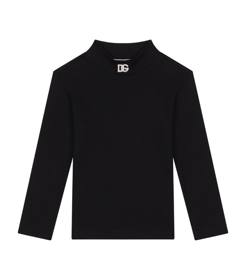 Dolce & Gabbana Dolce & Gabbana Kids Dg Logo Turtleneck T-Shirt (2-6 Years)