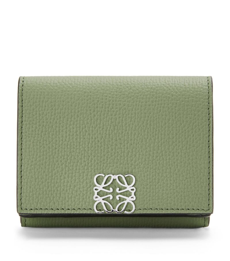 Loewe Loewe Leather Anagram Trifold Wallet