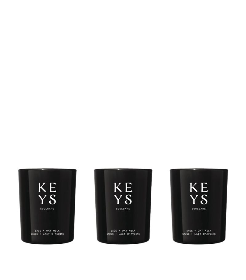 Keys Soulcare Keys Soulcare Sage + Oat Milk Votive Candle Set (3 X 57G)