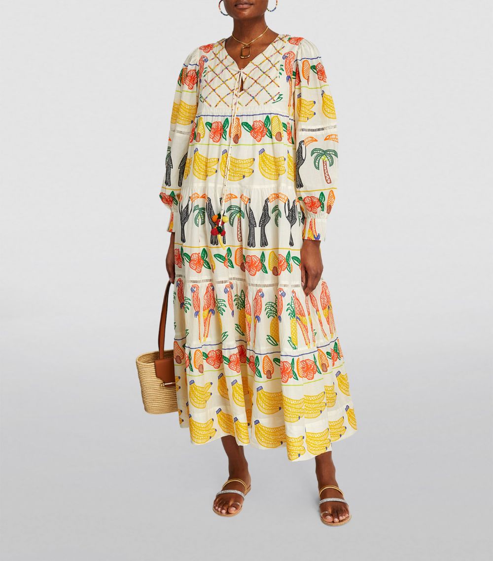 Farm Rio Farm Rio Patterned Midi Dress