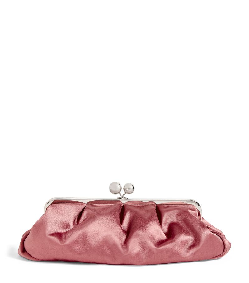 Weekend Max Mara Weekend Max Mara Large Silk-Satin Pasticcino Clutch Bag