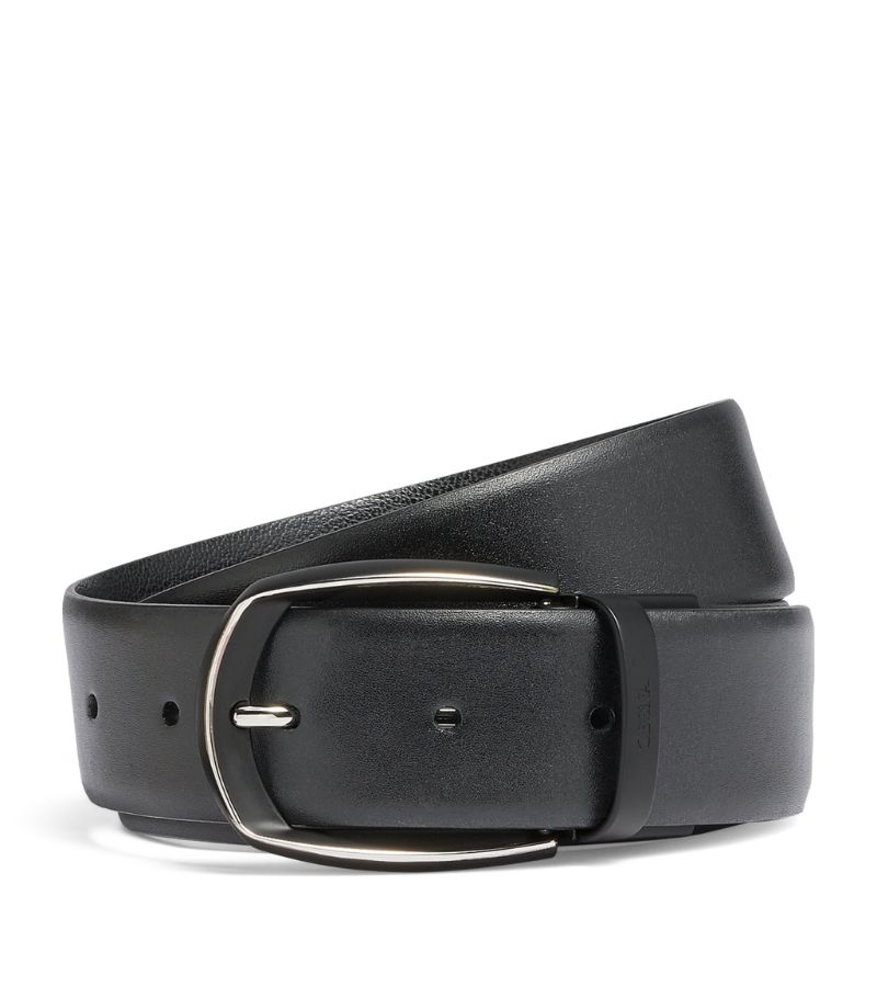 zegna Zegna Leather Reversible Belt