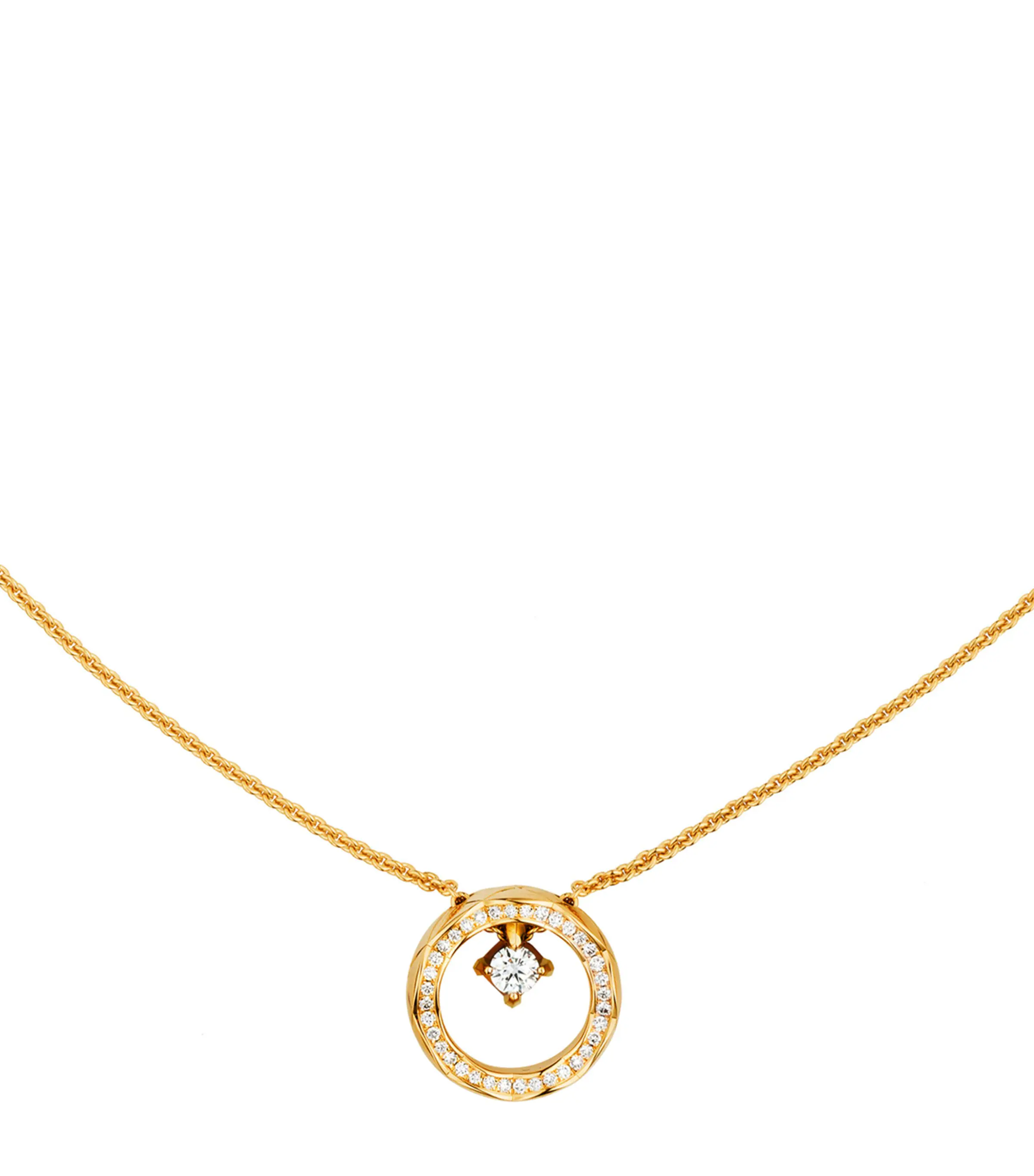 Chanel CHANEL Yellow Gold and Diamond Coco Crush Necklace