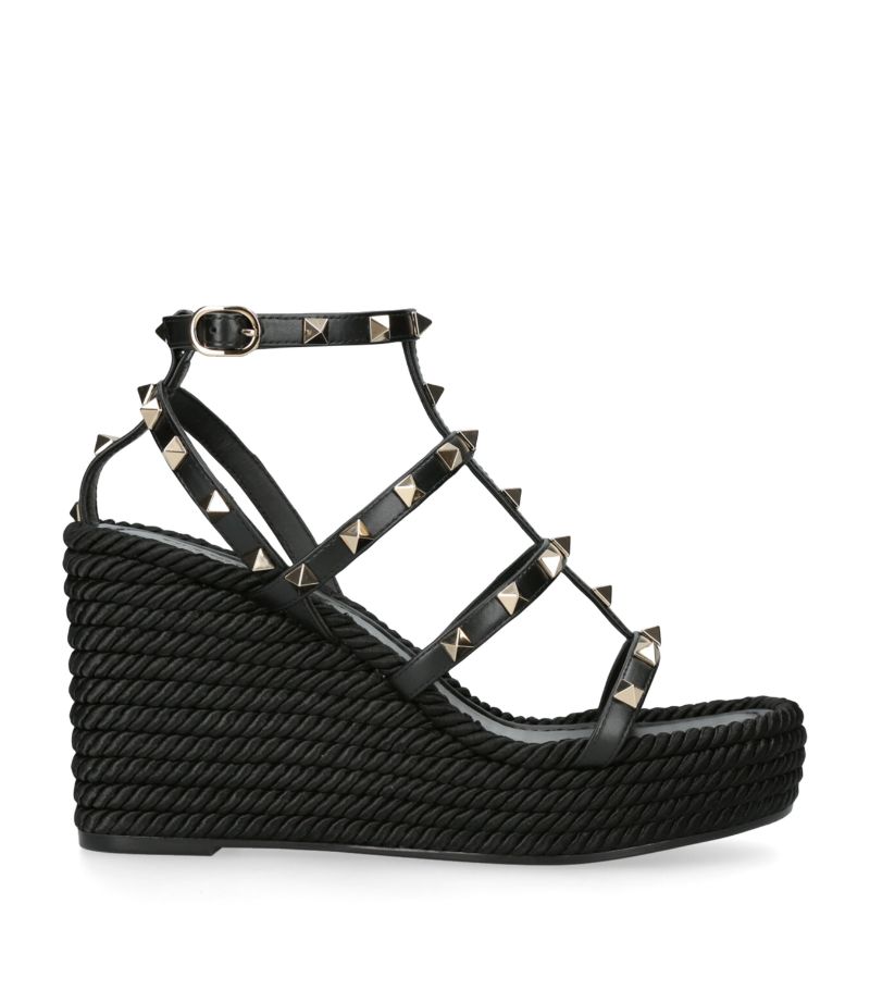 VALENTINO GARAVANI Valentino Garavani Rockstud Wedge Sandals 95