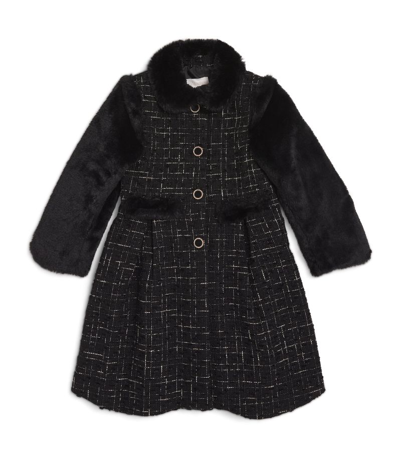 Patachou Patachou Faux Fur-Detail Formal Coat (3-12 Years)