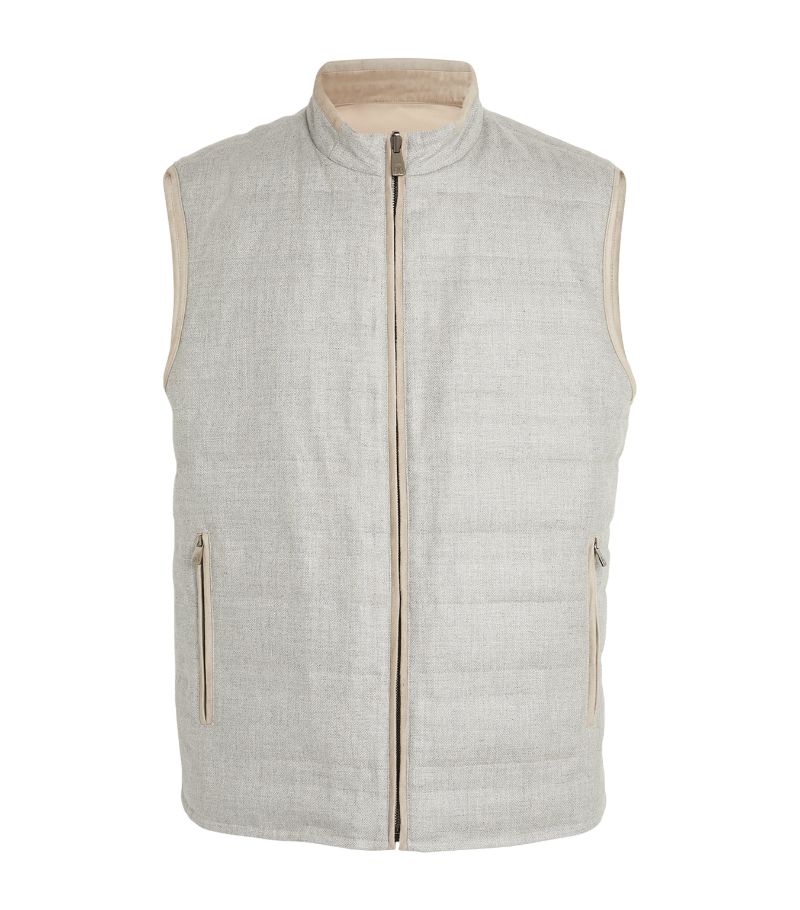 Corneliani Corneliani Reversible Silk-Wool Gilet