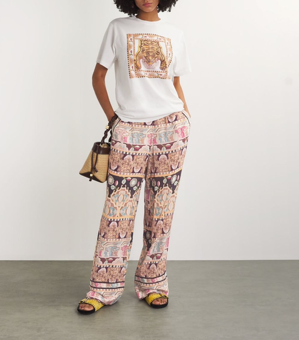 Hayley Menzies Hayley Menzies Silk Lotus Tiger Pyjama Trousers