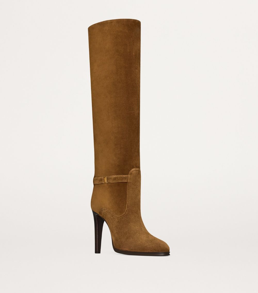 Saint Laurent Saint Laurent Suede Diane Boots 100