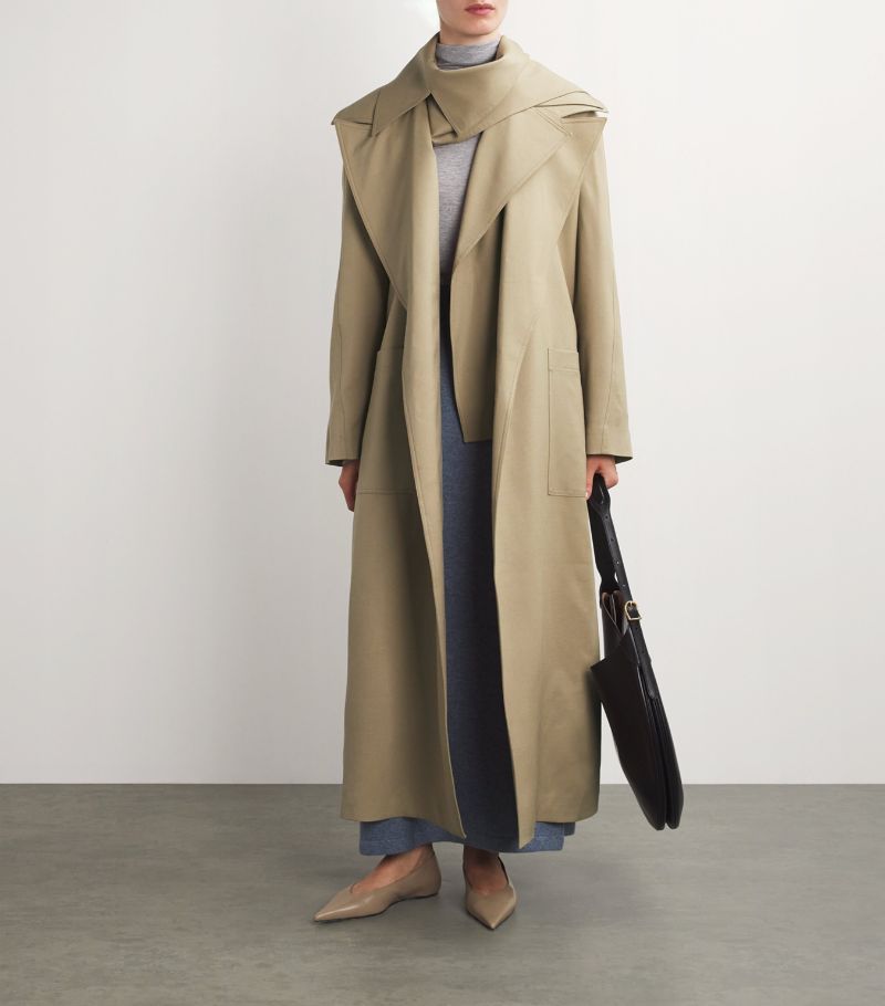 Róhe Róhe Virgin Wool Double-Collared Trench Coat