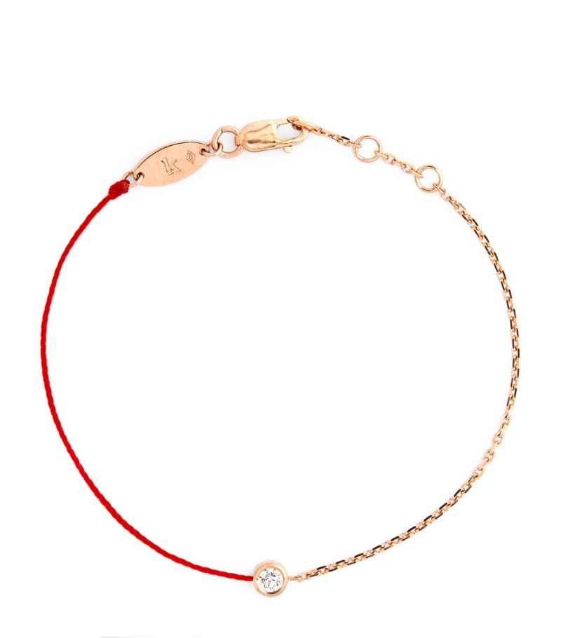 Redline Redline Rose Gold And Diamond Pure Half-Chain Bracelet