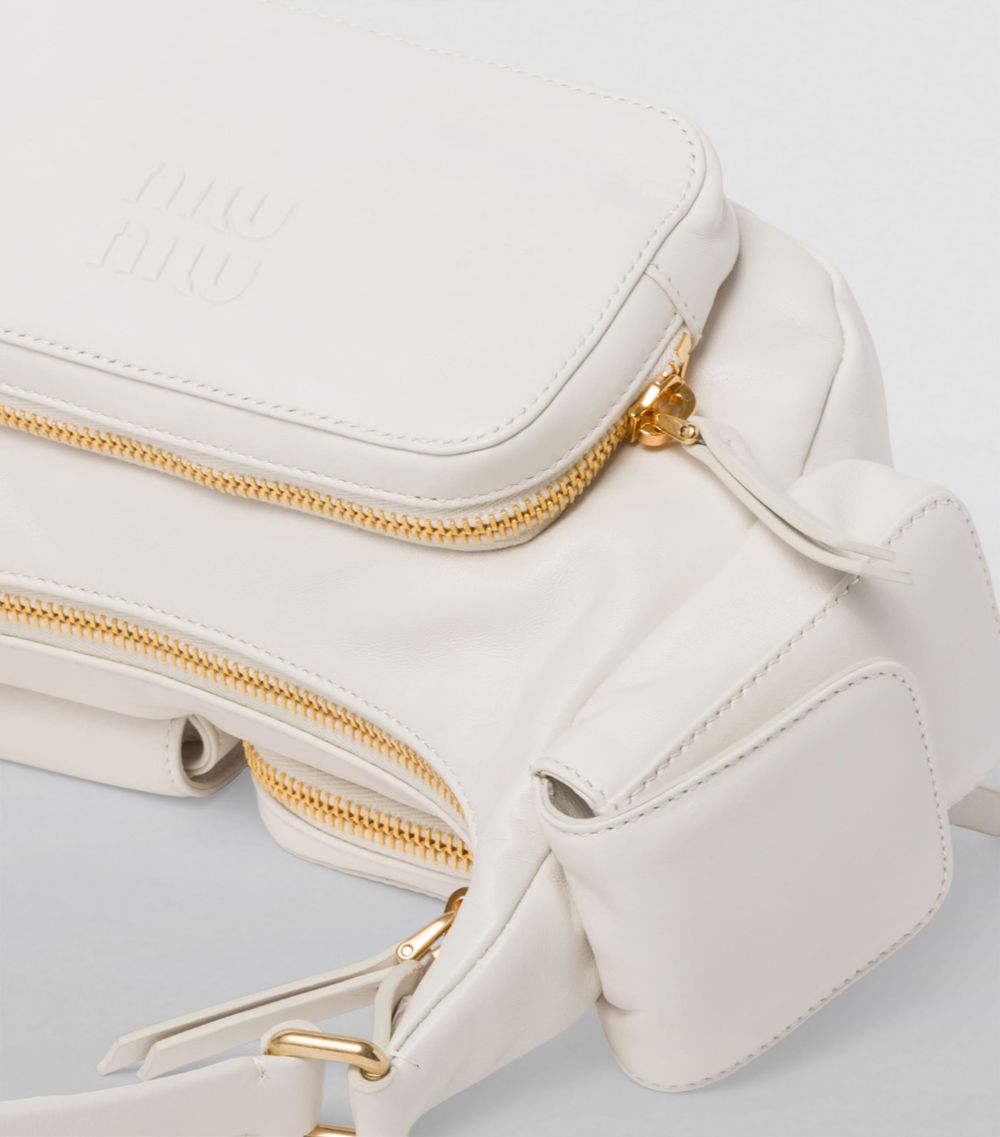 Miu Miu Miu Miu Leather Pocket Shoulder Bag