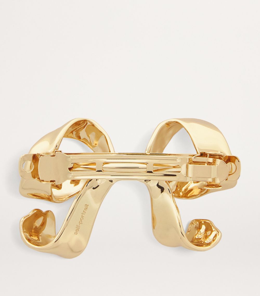 Self-Portrait Self-Portrait Gold-Plated Bow Hair Clip