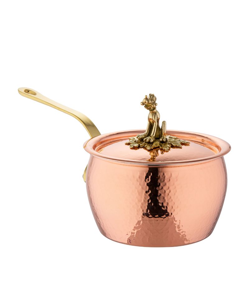 Ruffoni Ruffoni Historia Hammered Copper Disney Pluto Saucepan With Lid (16Cm)