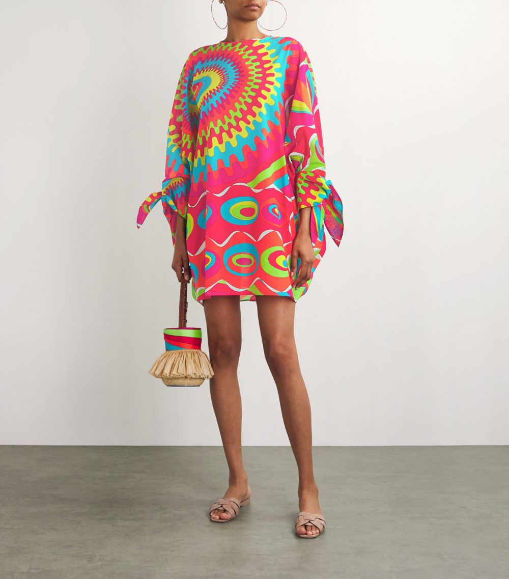 Emilio Pucci Pucci Bersaglio Print Kaftan Mini Dress