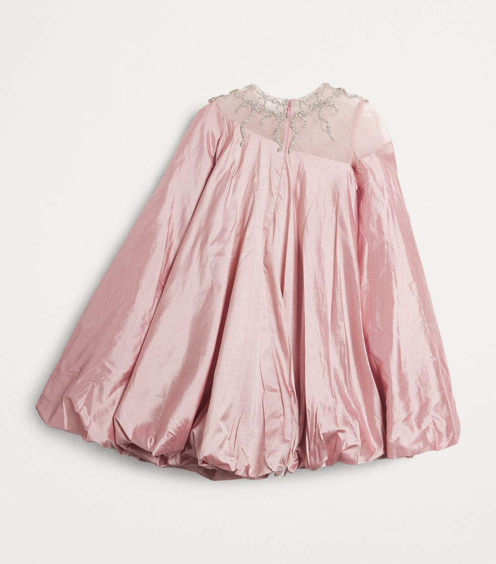 Maison Ava Maison Ava Silk Maxine Puffball Dress (6-14 Years)