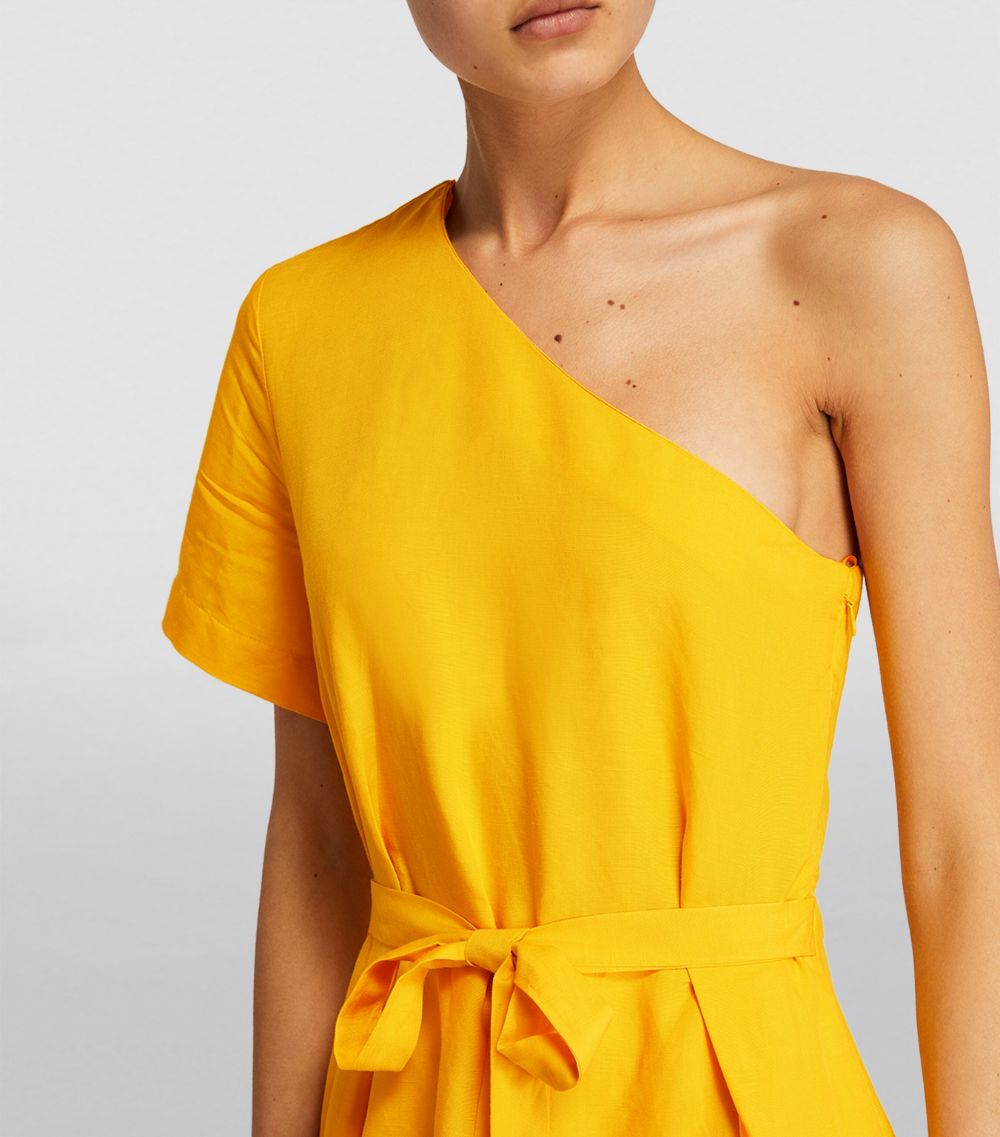  Claudie Pierlot One-Shoulder Midi Dress