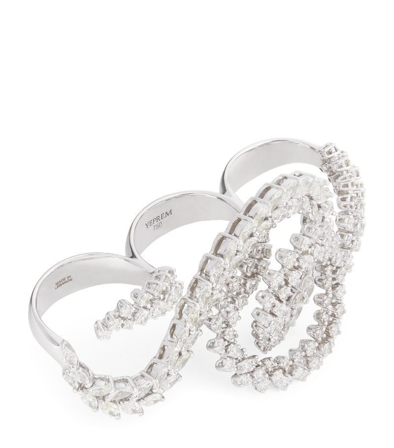 Yeprem Yeprem White Gold And Diamond Y-Couture Ring