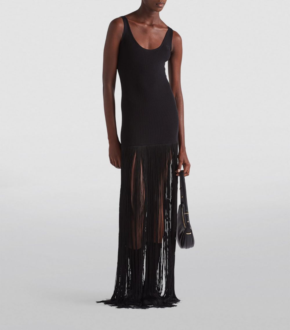 Prada Prada Fringed Maxi Dress