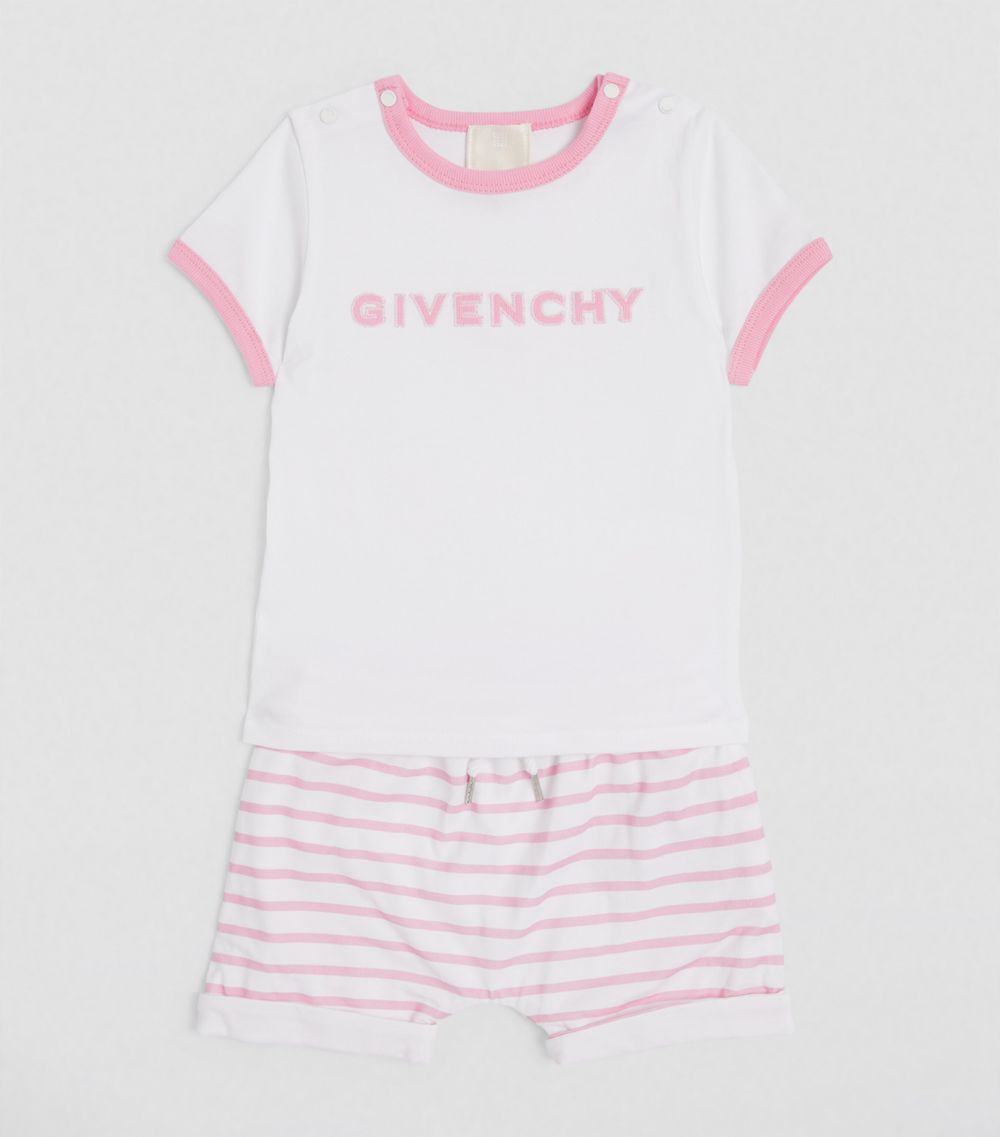 Givenchy Givenchy Kids Cotton T-Shirt And Shorts Set (6-18 Months)