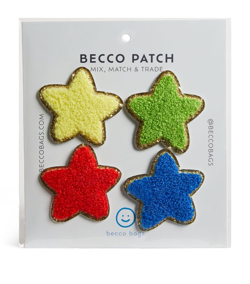 Becco Bags Becco Bags Chenille Stars Patches (Pack Of 4)