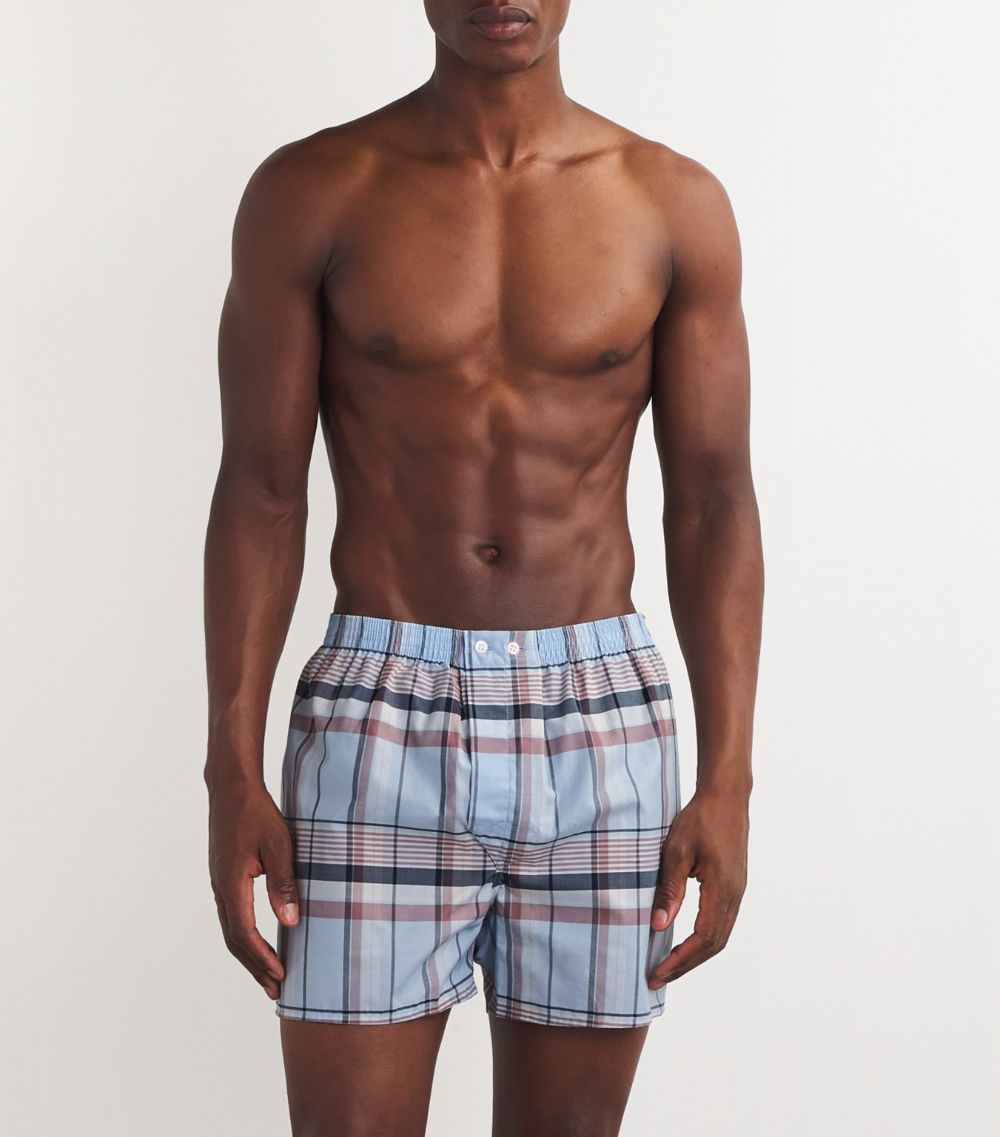 Derek Rose Derek Rose Cotton Check Boxer Shorts