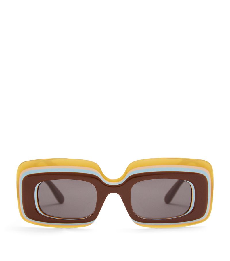 Loewe Loewe X Paula'S Ibiza Layered Rectangular Sunglasses