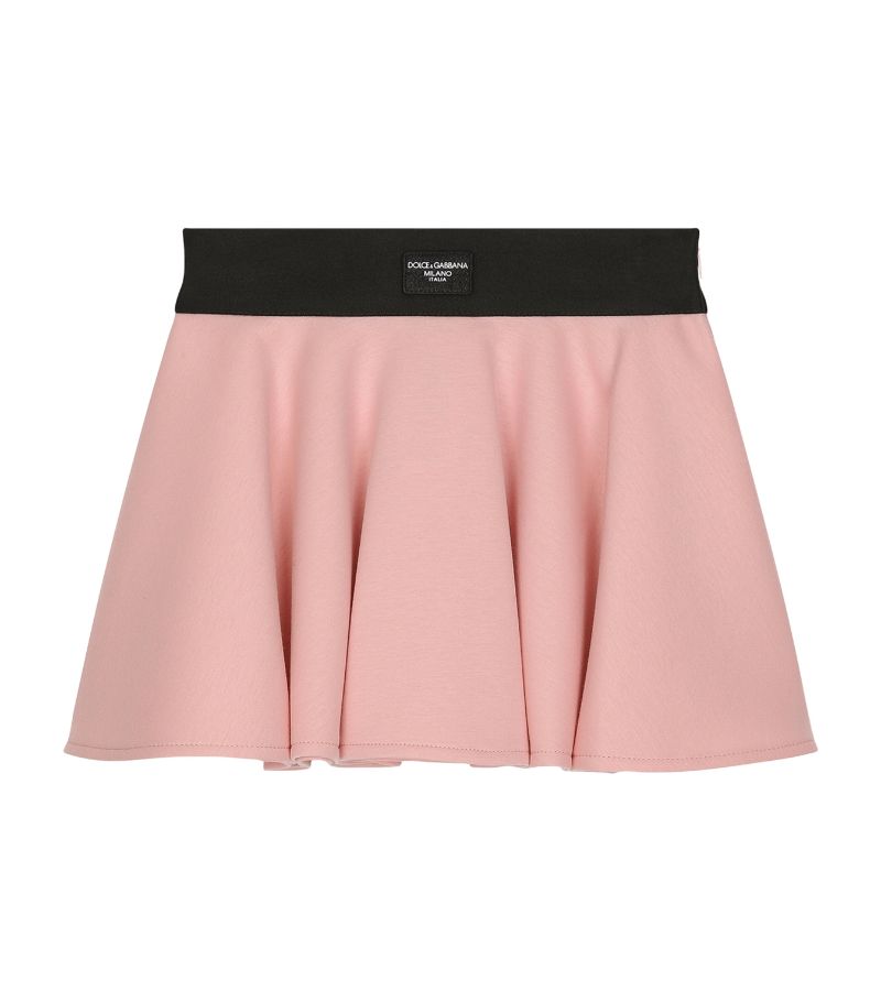 Dolce & Gabbana Dolce & Gabbana Kids Cotton Logo-Detail Mini Skirt (2-6 Years)