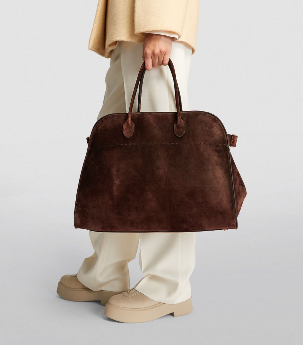 The Row The Row Suede Margaux Tote Bag