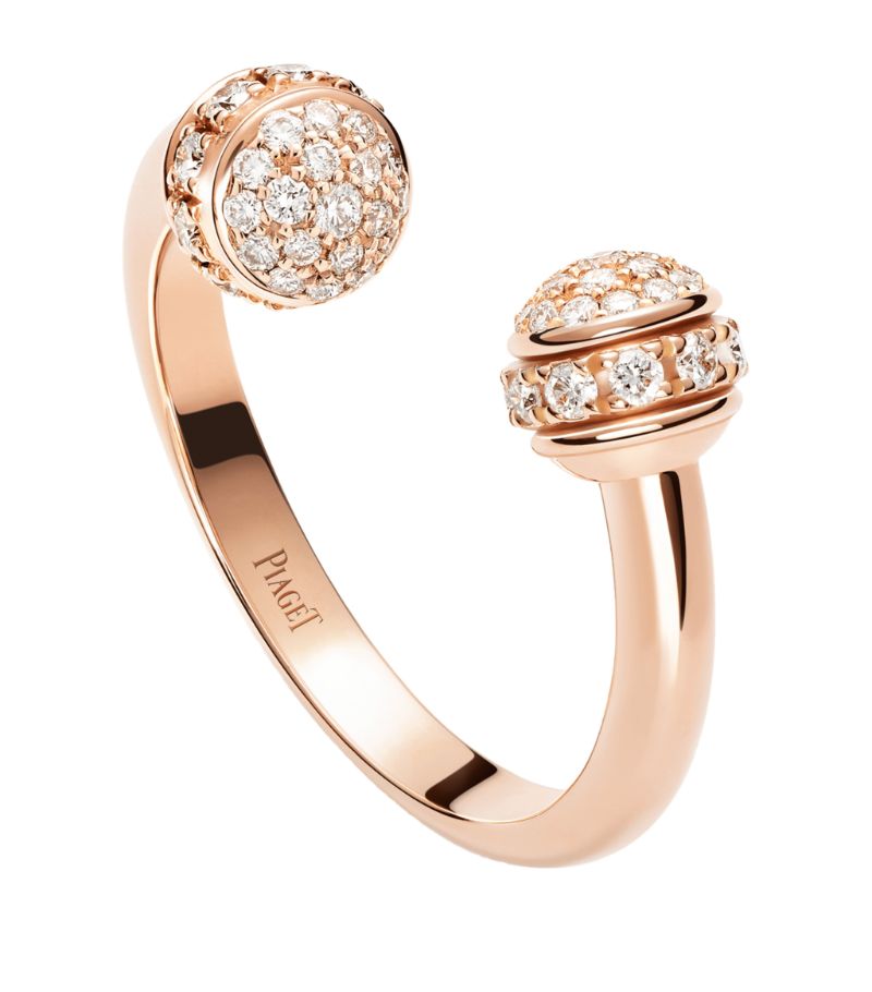 Piaget Piaget Rose Gold And Diamond Possession Open Ring