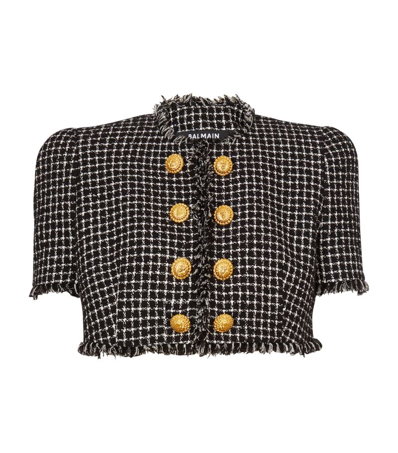 Balmain Balmain Tweed Gingham Jacket