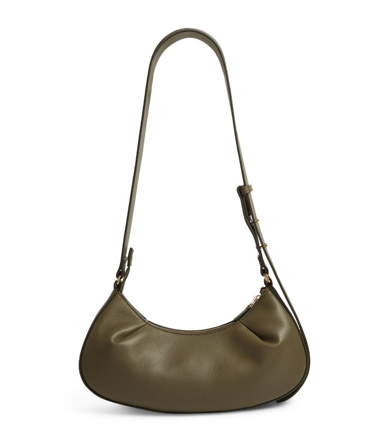 Elleme Elleme Leather Dimple Moon Shoulder Bag