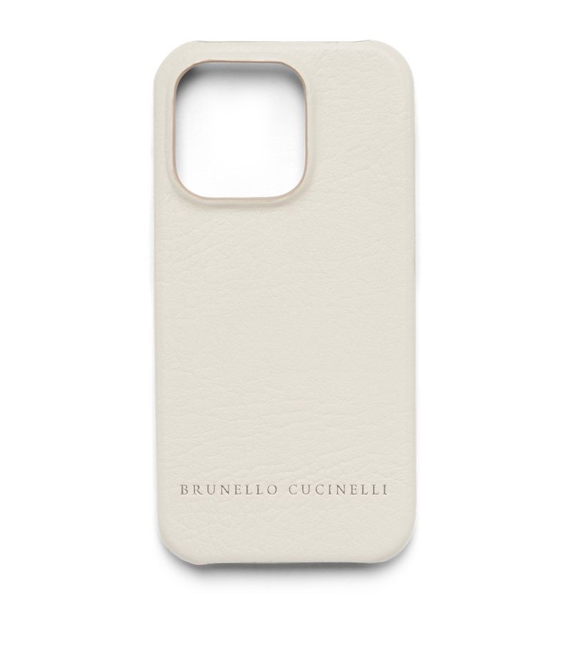 Brunello Cucinelli Brunello Cucinelli Leather Iphone 14 Pro Max Case