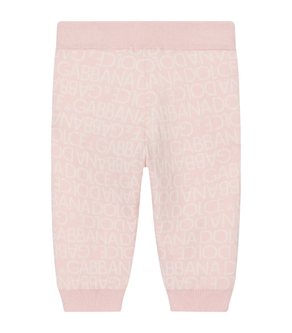 Dolce & Gabbana Dolce & Gabbana Kids Cotton-Cashmere Logo Sweatpants (3-30 Months)