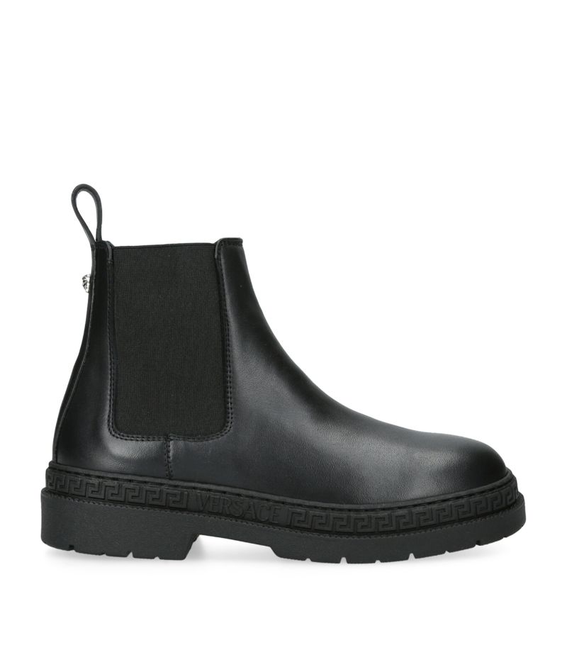 Young Versace Versace Kids Leather Chelsea Boots