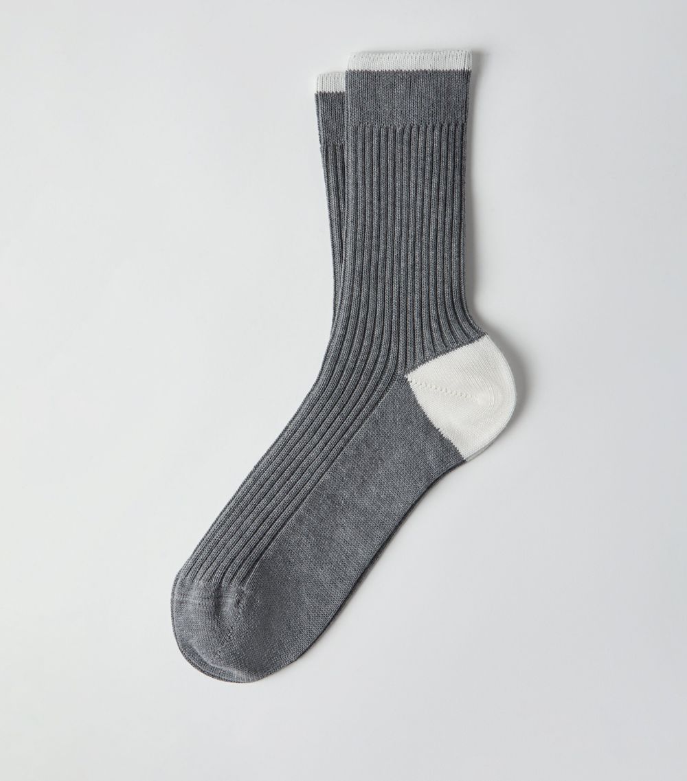 Brunello Cucinelli Brunello Cucinelli Cotton Ribbed Socks