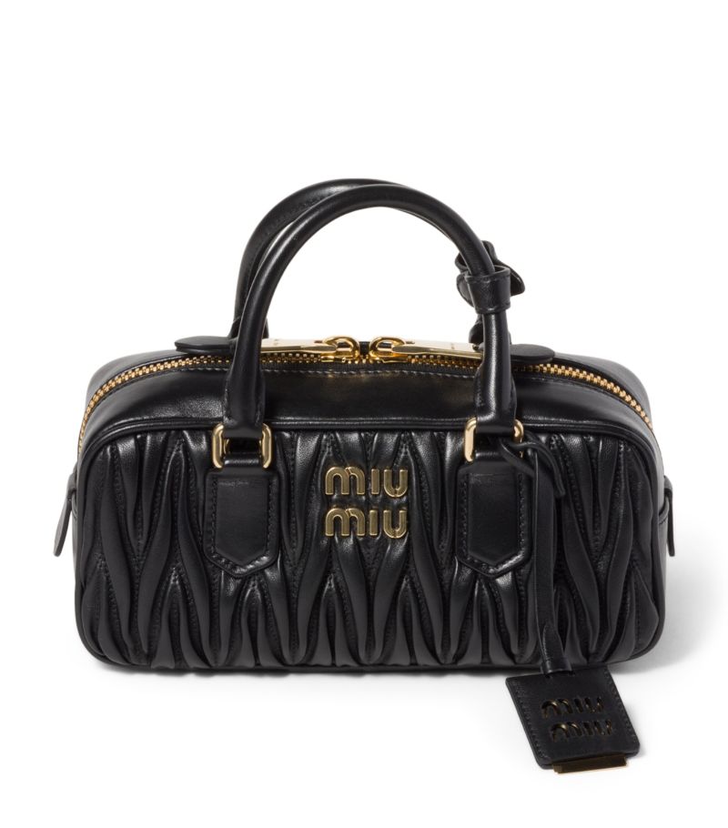 Miu Miu Miu Miu Matelassé Leather Arcadie Top-Handle Bag