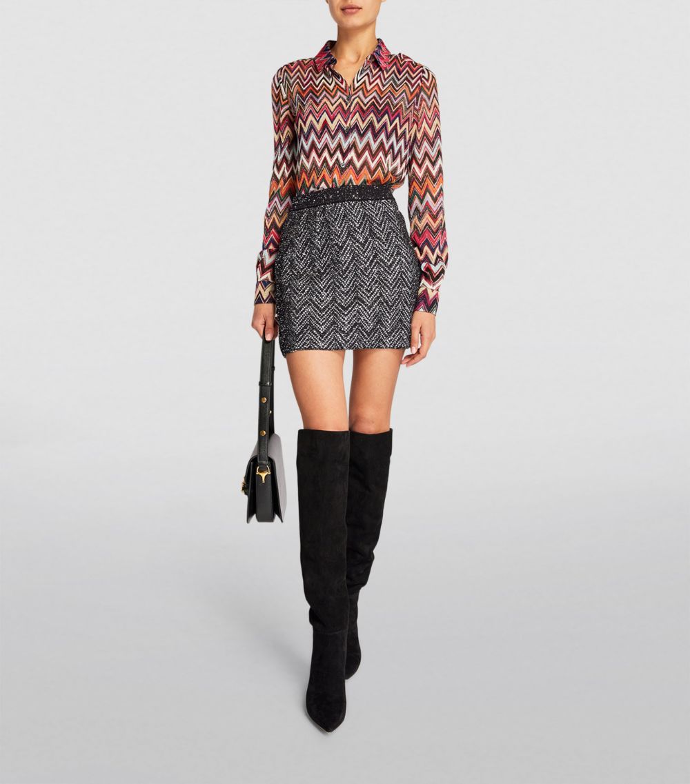 Missoni Missoni Sequinned Zigzag Mini Skirt