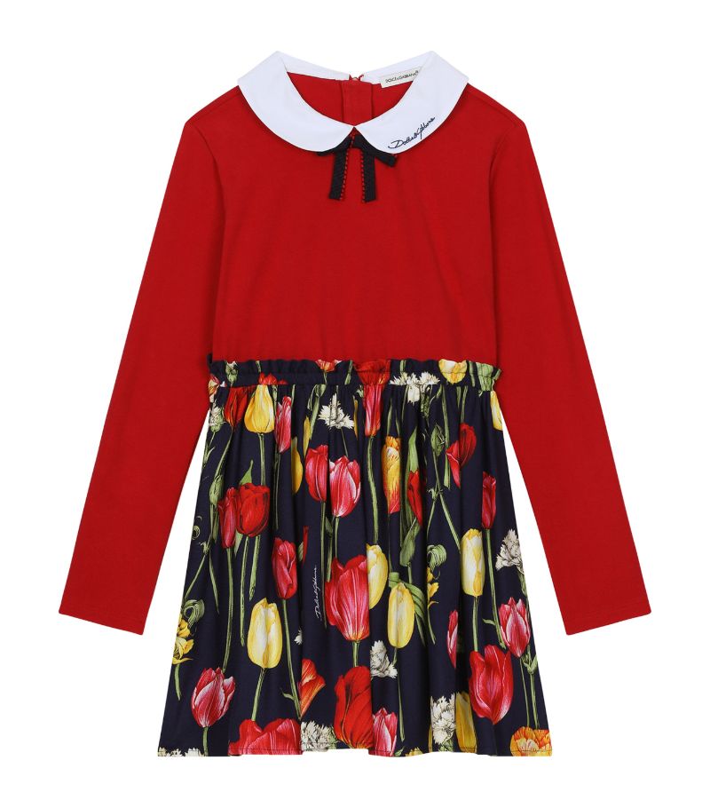 Dolce & Gabbana Dolce & Gabbana Kids Tulip Print Dress (8-12 Years)