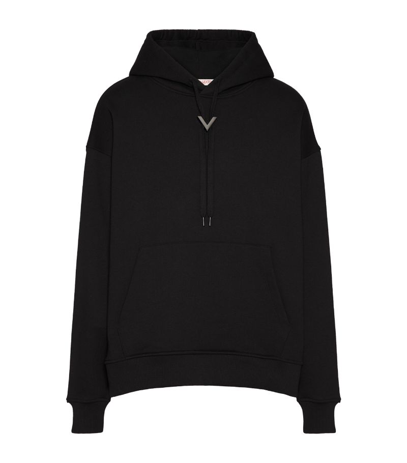 Valentino Valentino Cotton V-Detail Hoodie