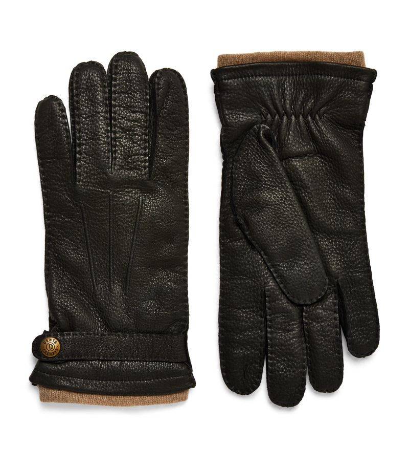 Dents DENTS Leather-Cashmere Gloves