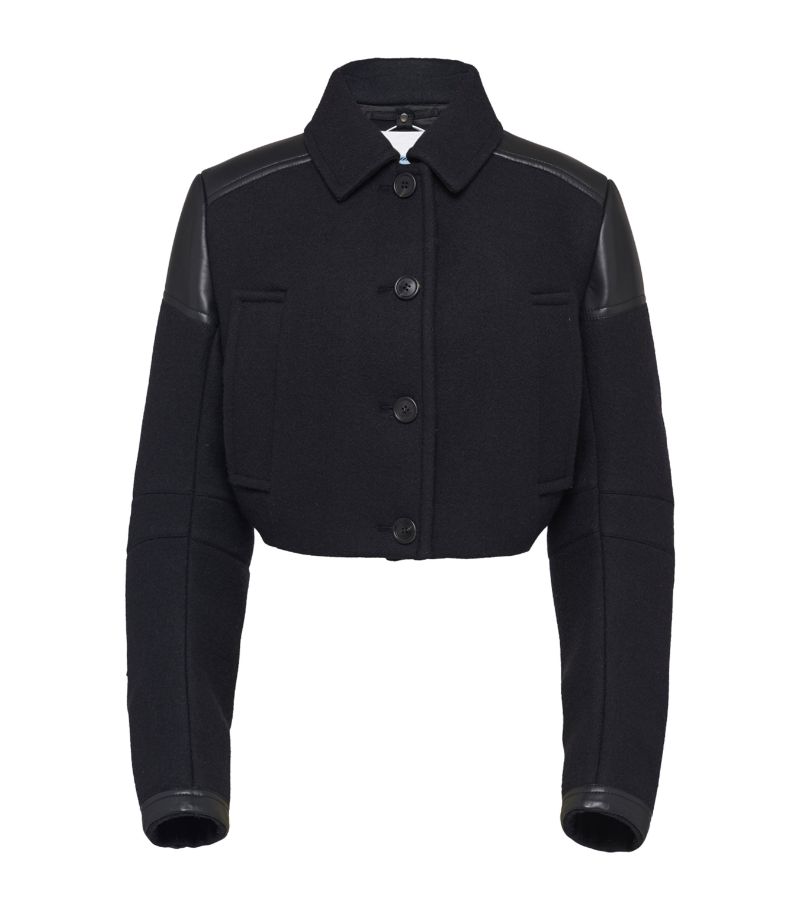 Prada Prada Wool-Blend Cropped Jacket