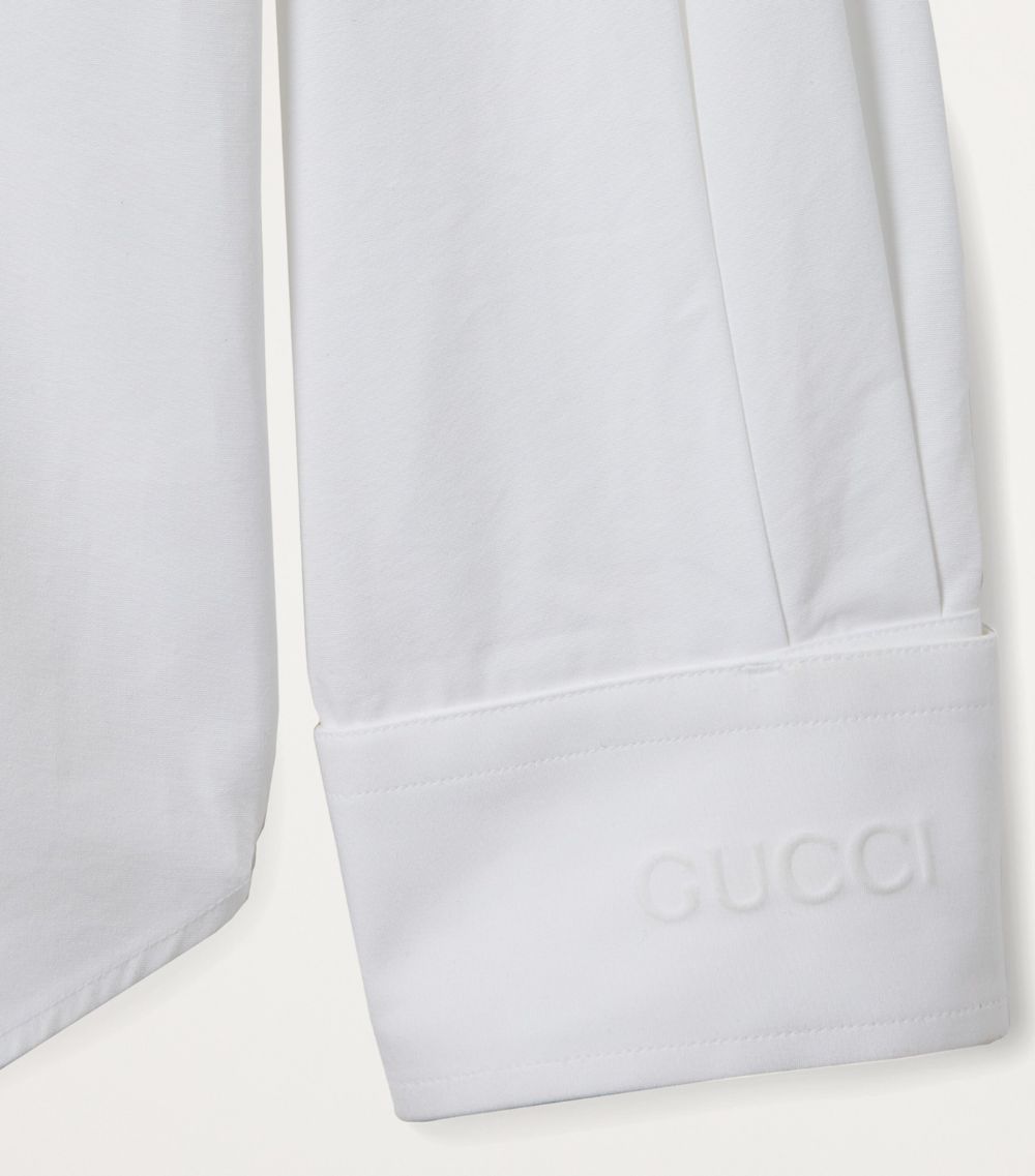 Gucci Gucci Cotton Poplin Logo Shirt