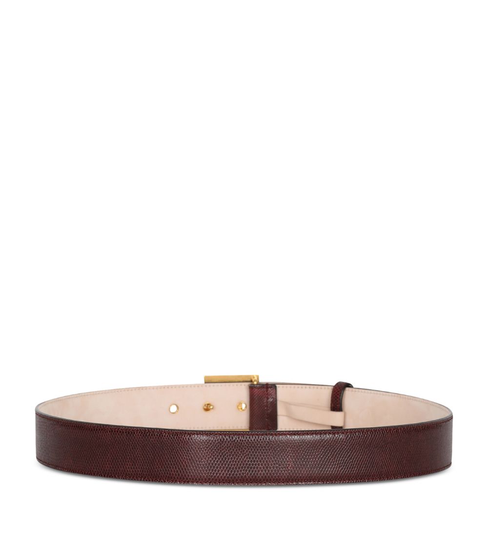 Balmain Balmain Leather Monogram Belt