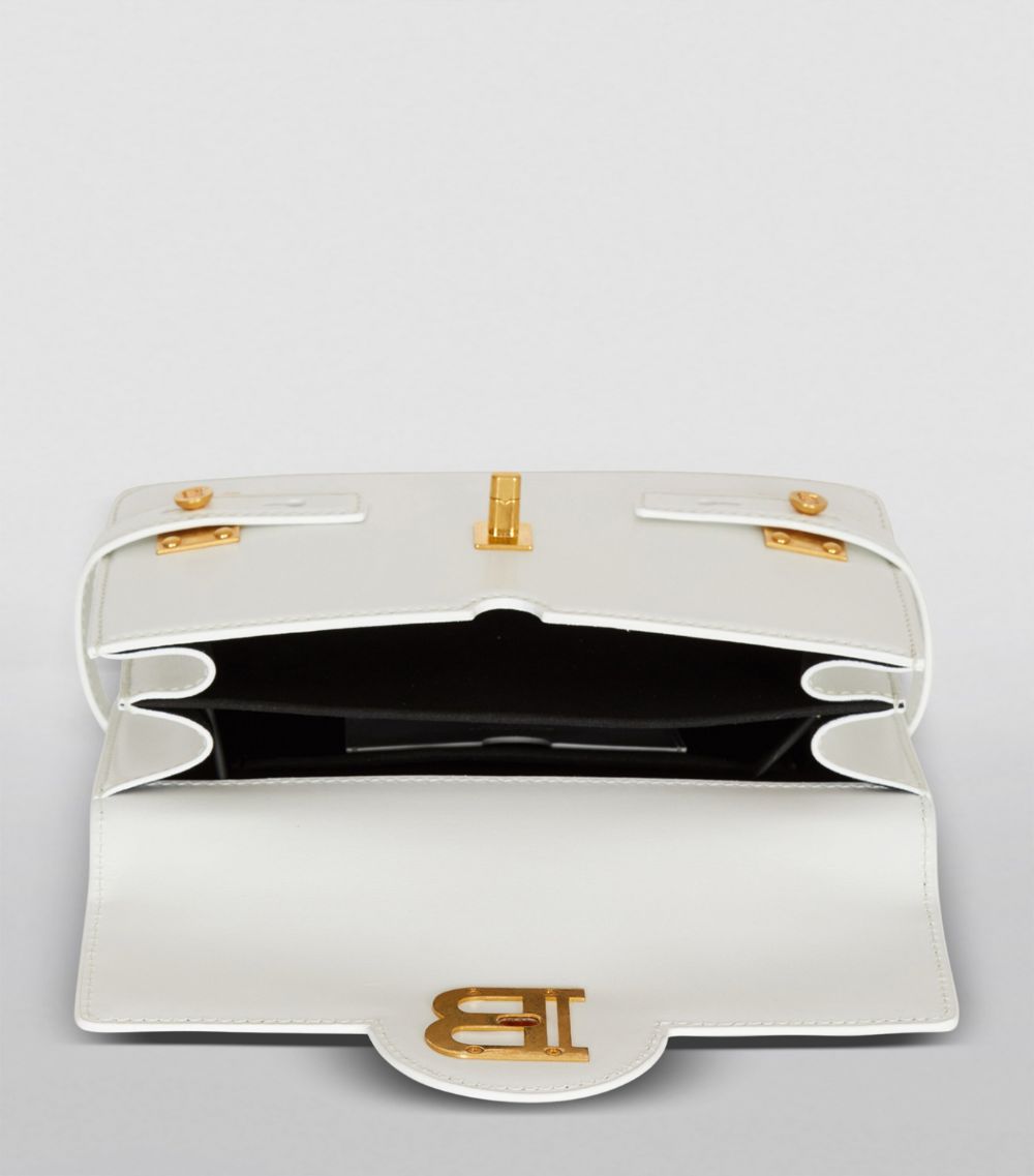 Balmain Balmain Leather B-Buzz 24 Top-Handle Bag