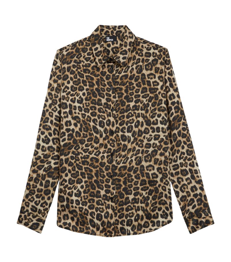 The Kooples The Kooples Silk Leopard Print Shirt