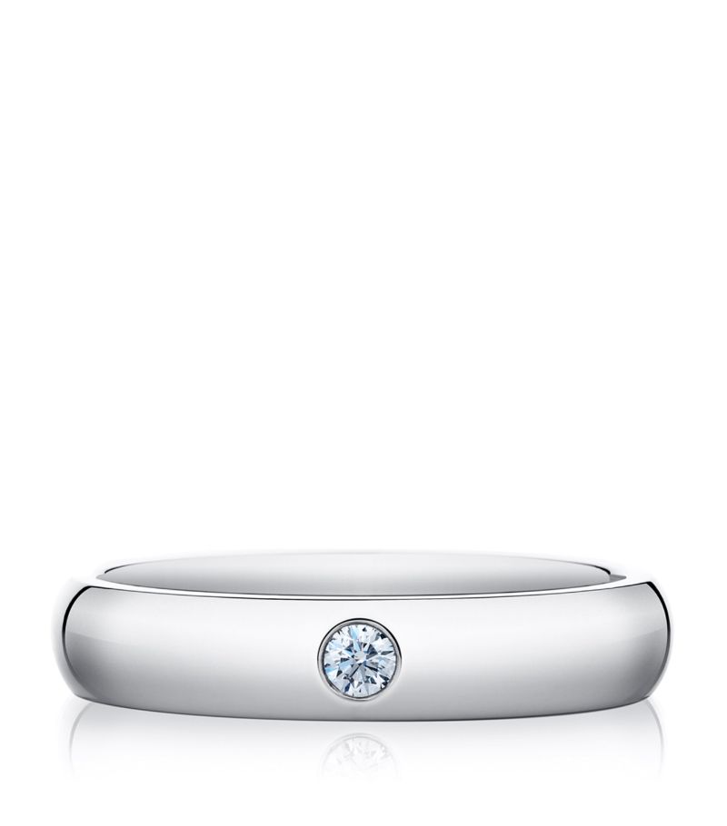 De Beers Jewellers De Beers Jewellers Platinum And Diamond Classic Band (3Mm)