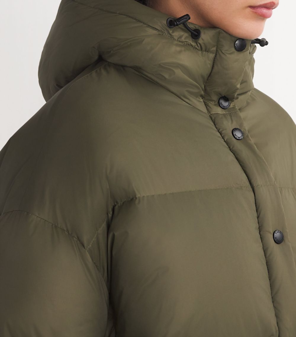  Yves Salomon Army Lambswool-Trim Down Jacket